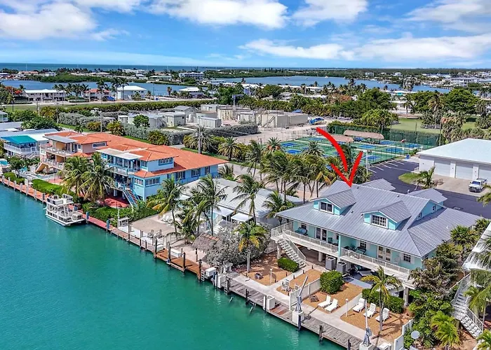 Sunny Waterfront Key Colony 3Br 3Ba Villa W Dock